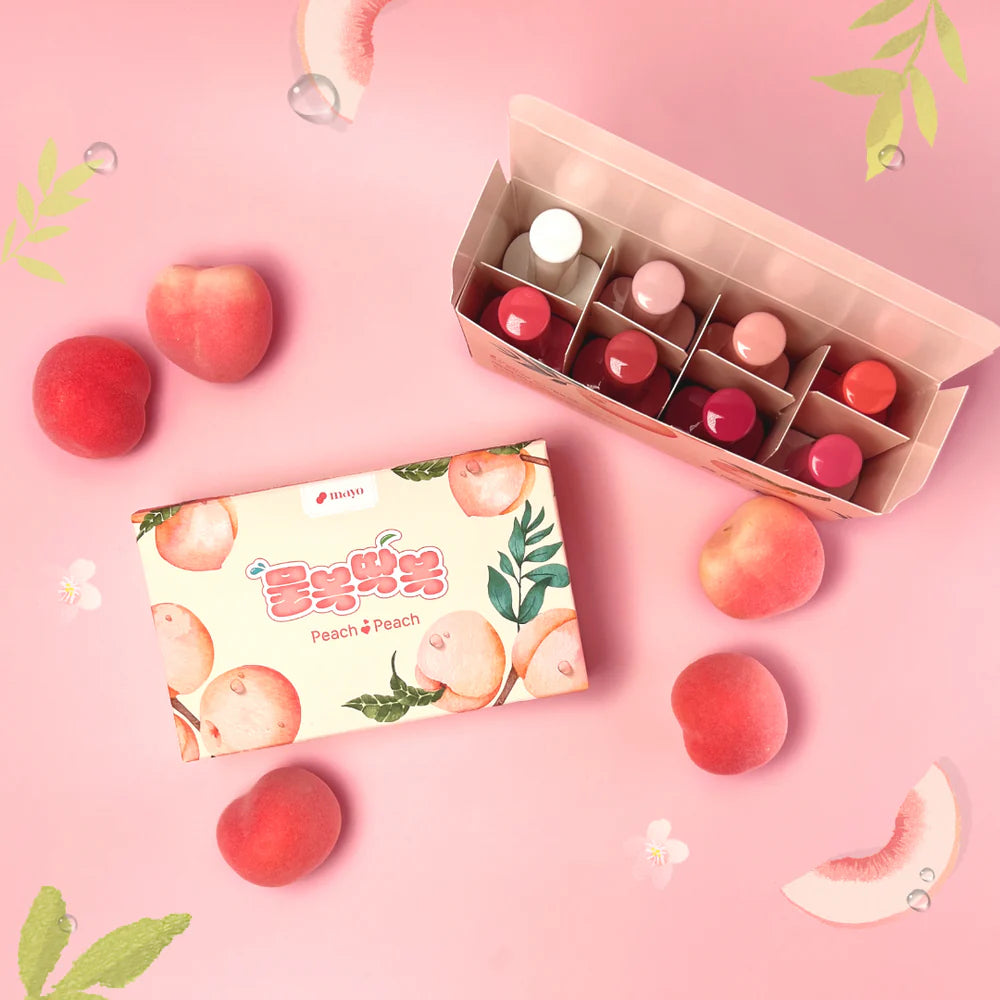 YOGO MAYO Mulbok-Takbok Peach Syrup Collection (Tik išankstinis užsakymas)